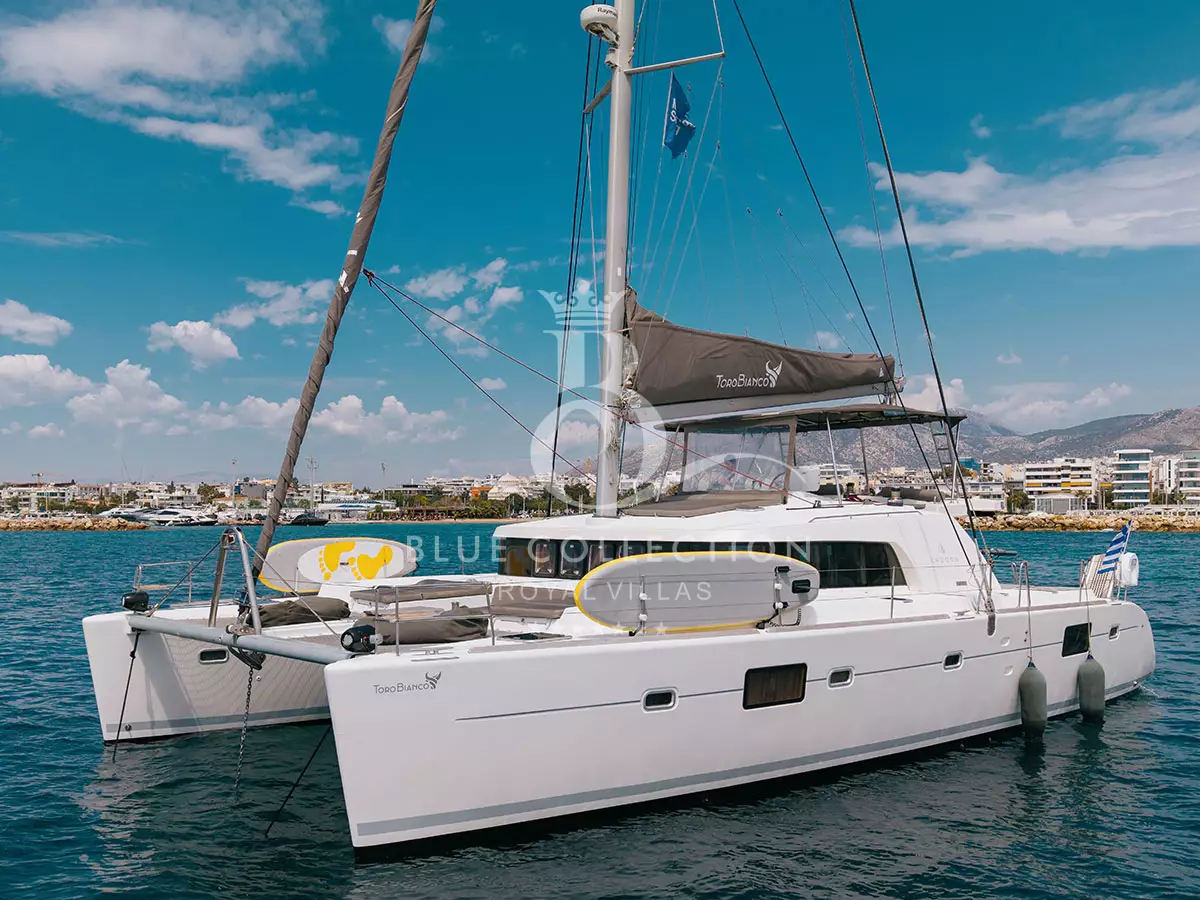 Catamaran for Charter | Mykonos – Greece | LAGOON 500 TORO BIANCO | 50 ft | 4 Cabins | Guests 22 | Crew 3